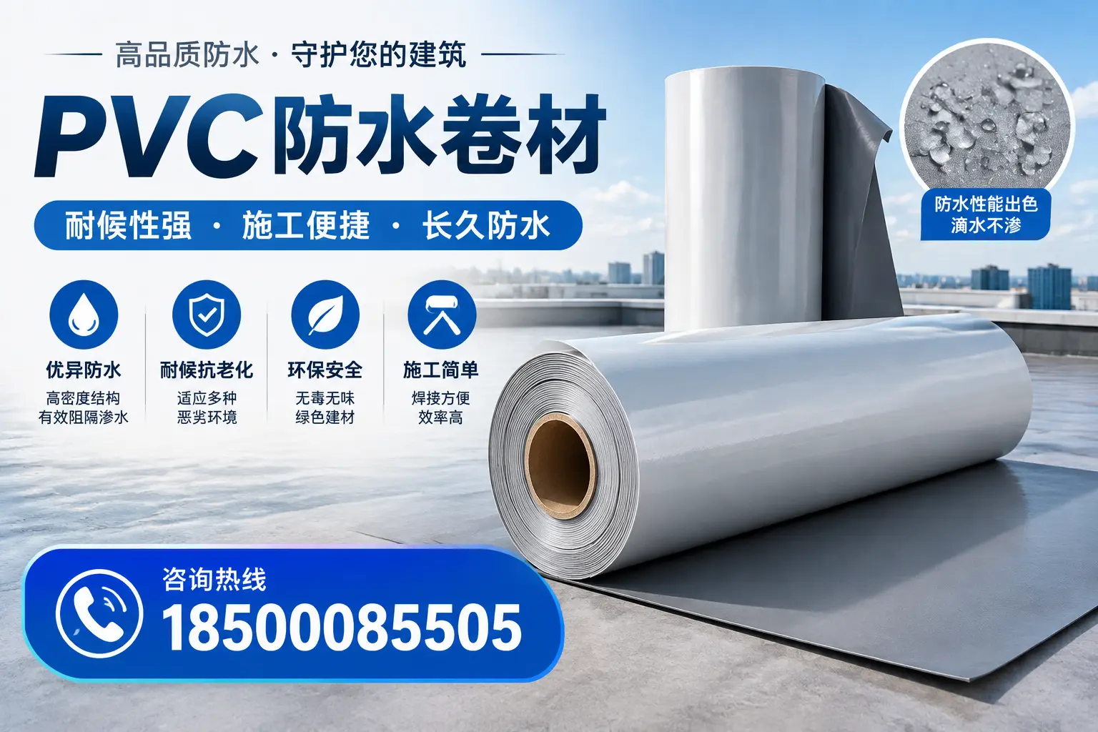 pvc防水卷材在云浮的行业应用前景分析